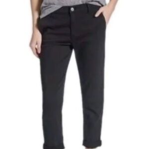 Current/Elliott Black Ankle Straight-Leg Pants “The Confident” High Waist sz 24